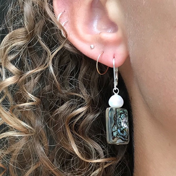 Jewelry - Abalone and Pearl Earrings